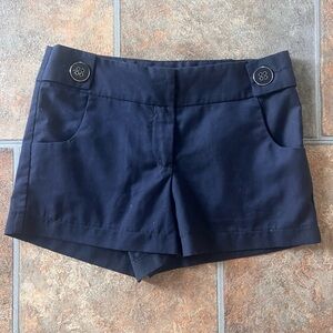 Women’s Navy Bow Shorts Size Small Just Ginger Mini Casual Date Night